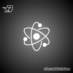 Atom Sticker